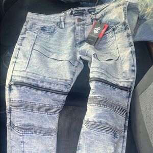 Rocawear Distressed Blue Skinny Jeans